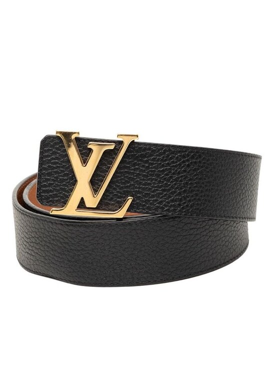 Louis Vuitton Belt LV Initial 40 mm Reversible 95 38 Black Brown Taurillon main image 7